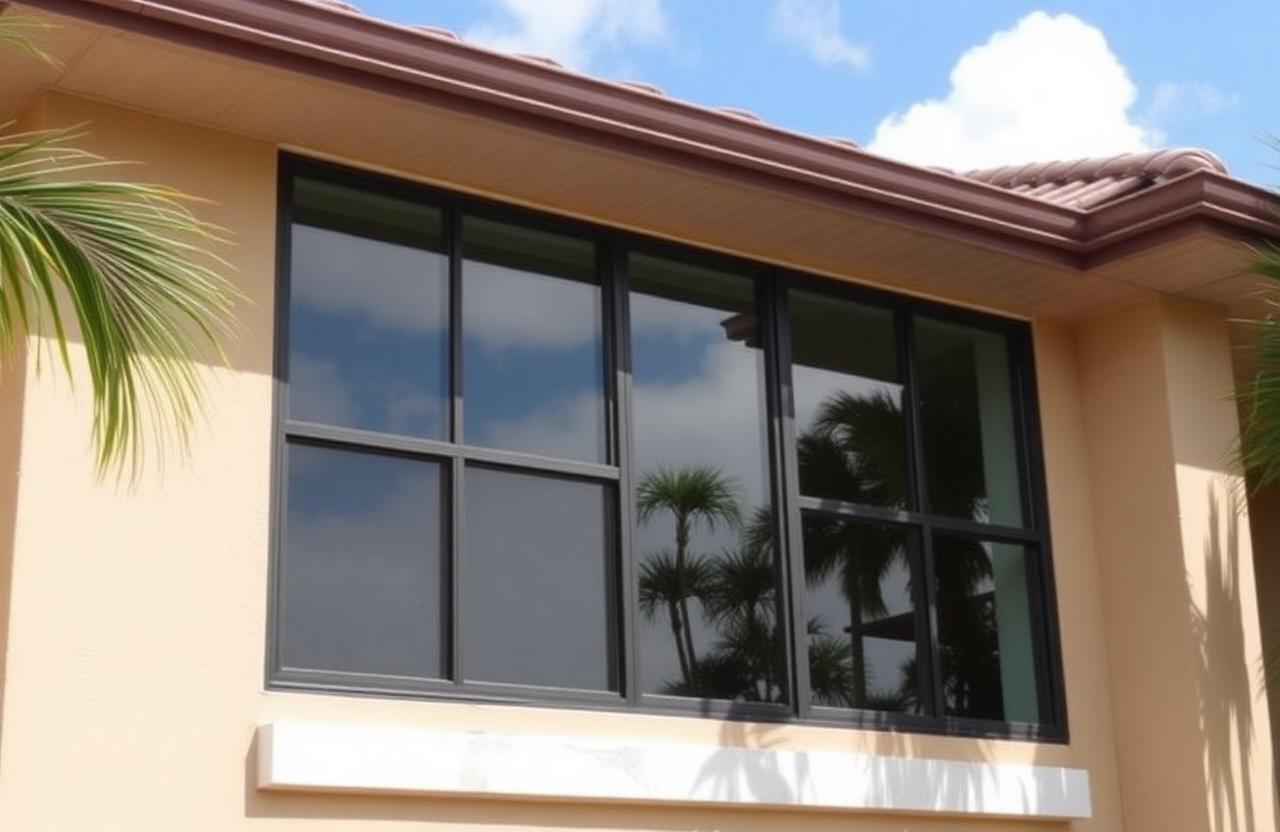 Hurricane impact windows installed in Florida home