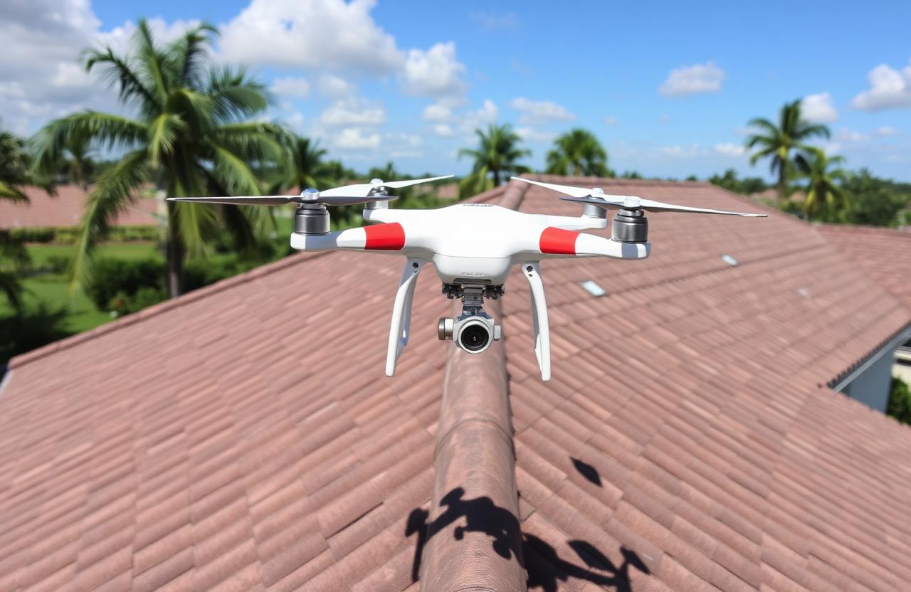Drone roof inspection